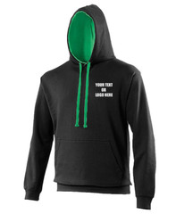 Custom Printed AWDis Varsity Hoodie Your Text Logo Gym Workouts Training Sports