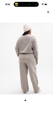 Athleta Forever fleece mid rise barrel pant- Medium M Mortar Mushroom – nwt