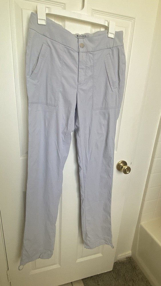 Athleta Trekkie North Joggers Snap Zip Front Women’s Size 4T 35 Inseam Quick Dry