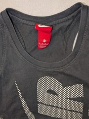 NIKE Shirt Women’s XS Tank Top Black Red Label AF1 Stars Logo Air Force 1