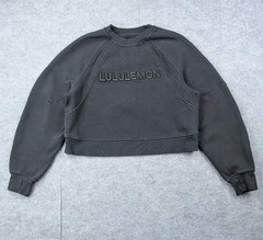 Lululemon Scuba Oversized Pullover Womens Small Medium Wordmark Logo Athleisure