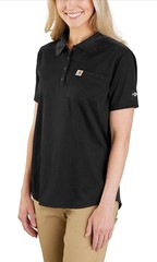 Carhartt Women’s Force Relaxed Fit Lightweight Polo Fast Dry, Stain Breaker