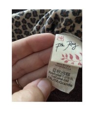 7th Ray Boutique Purple Cheetah Print Hooded Sweatshirt Size 1X