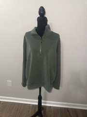 Member’s Mark Women’s Moisture Wicking Sandwash Quarter Zip Pullover Olive Large