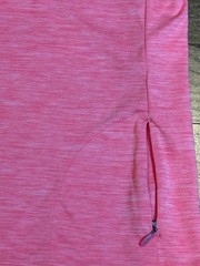Women’s Under Armour Size SM Bright Pink Lightweight Heat Gear 1/2 Zip Mock Neck