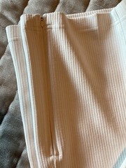 Lululemon Ribbed Softstreme Flare Zip-Leg High-Rise Cropped Pant bone sz 8