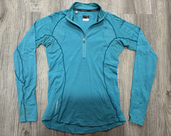 Icebreaker Merino Wool GT 1/4 Zip Top Women’s S Blue