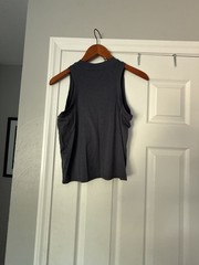 Vuori Performance Women’s High Neck Sleeveless Tank Top, Style VW123, Charcoal H
