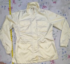 Nike Women’s Utility Field Jacket Cream Off-White Medium Snap Zip