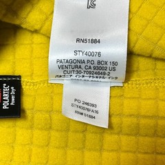 Patagonia R1 Hoody Womens XL Polartec Power Grid Half Zip Waffle Fleece Yellow
