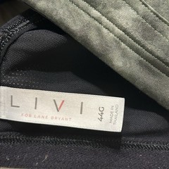 Livi 44G Sports Bra Green Max Support Underwire Back Closure Lane Bryant
