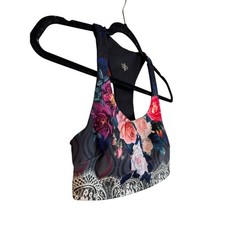 Johnny Was Bee Active Reversible Sports Bra Boho Chic XS NWT Floral