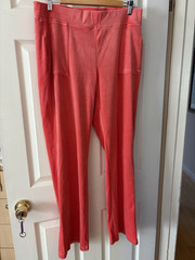 Juicy Couture Pink Velour Jogger Pants Pockets Stretch Pull On Women’s L