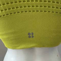 Sweaty Betty London Seamless Racerback Sports Bra Medium Support Yellow Size M