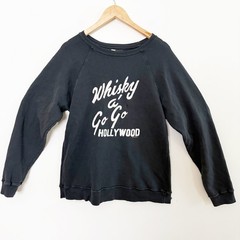 RetroBrand Whiskey A’ Go Go Hollywood Crewneck Sweatshirt Medium