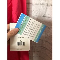 NWT GOTTEX G LIFESTYLE Coral Double Ruffle Long Sleeve Golf Shirt Size XL