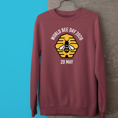 World Bee Day 2026 Sweatshirt Cute Cartoon Bumble Bee Honey Novelty Gift