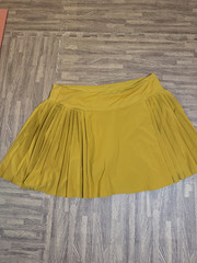Calia Side Pleat Court Skort Golden Warmth Pleated Athletic Tennis Skirt XL