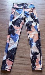 Sweaty Betty Super Sculpt Leggings Women M Abstract Print Full Length Pocket