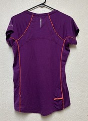 Icebreaker GT Women’s Purple Merino Wool Top T-Shirt Sz L