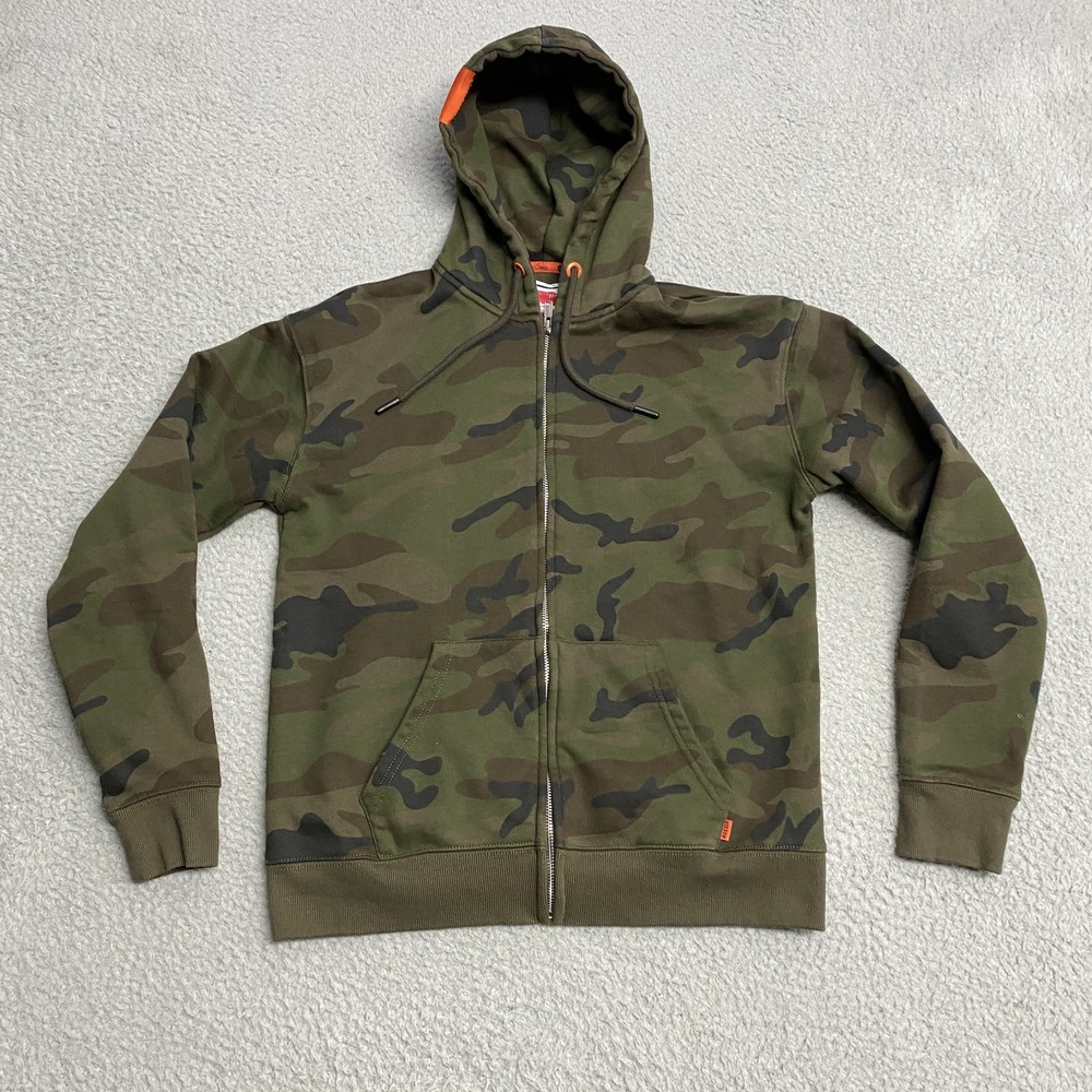 Vixxon Dixxon Hoodie Womens Small Camo Zip Up Sweatshirt Ground Up Customs