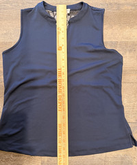 Tommy Bahama Everyday Active Tank Top Women’s Small Navy Blue Floral Mesh Back