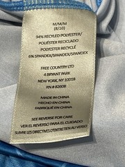 Free Country Women’s Blue Long Sleeve 1/2 Zip Stretch Performance Shirt S-Medium