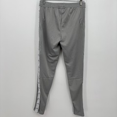 Adidas Joggers Tapered Drawstring Lightweight Logo Gray White Size S Womens