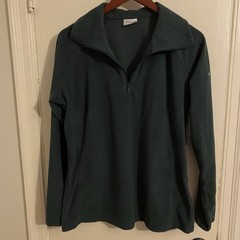 Columbia Arctic Air Green 1/2 Zip Fleece Pullover Women’s Sz XL Lightweight NWT