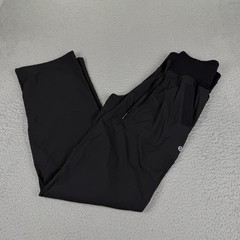 Lululemon Dance Studio Mid Rise Pants Womens 2 Black Drawstrings Athletic Preppy