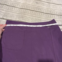 Title Nine Active Skirt Athletic Golf Purple Performance Double Snap Zip Size 6