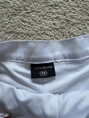 Hype and Vice Women’s White Pleated Pull-On Short Tennis Golf Skirt XS