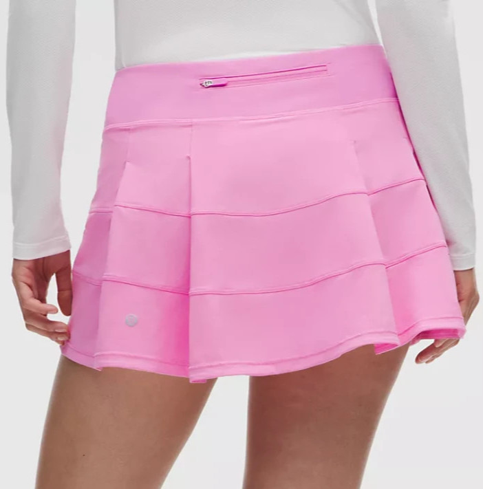 SHIPS TODAY LULULEMON Pace Rival Mid-Rise Skirt Long Sweet Sorbet NWT USPS