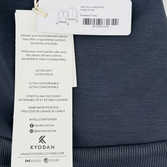 Kyodan Womens Sandwash Grey Half Zip Pullover Sweatshirt Size M Pocket Air