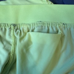 Hannah H2 Performance Shorts Women XL Grey Citron Layered Running Athletic New
