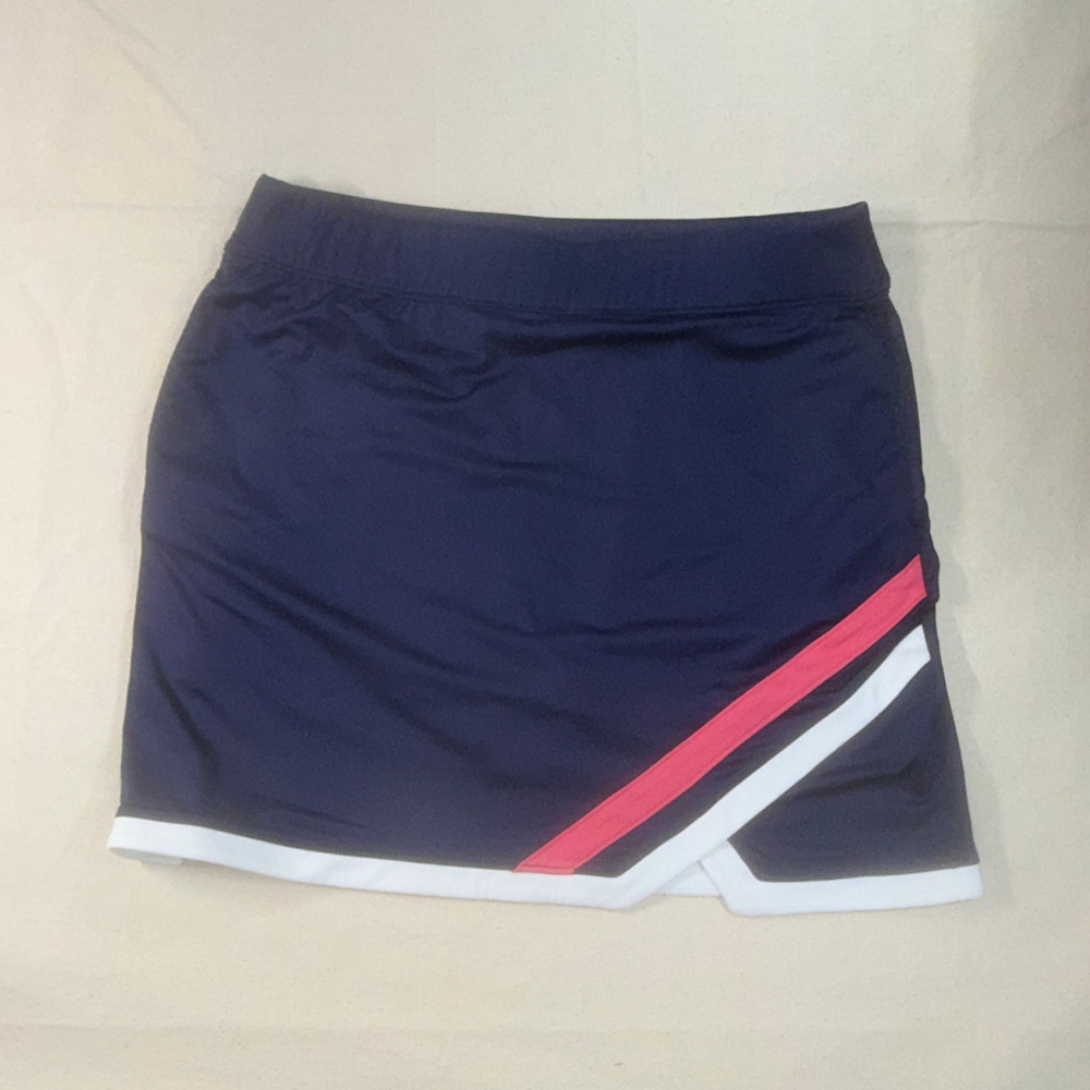 IZOD Women’s Golf Skort Size 10 Navy Red White Colorblock Pull-On Stretch