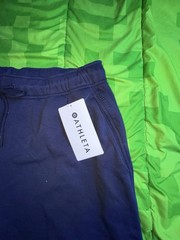 Athleta Forever Fleece Jogger Color Blue Sweatpants Size Large 479