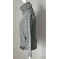 Nike Dri Fit Womens Funnel Cowl Neck Pullover Sweatshirt Gray 860130 Small