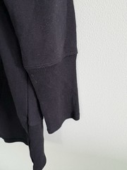 HANNAH Active Wear Sweatshirt Black Womens XL Split Back Gym Athleisure Yoga