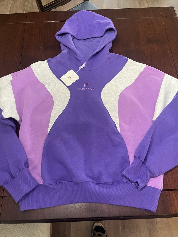 NEW Fabletics Forever Fleece Hoodie Women’s Medium Purple