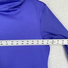 Under Armour Womens Purple ColdGear Running Top Funnel Neck Thumbholes Small
