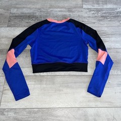 The North Face W ’90 Extreme Knit L/S Top XS Cropped Fit Blue Colorblock