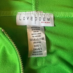 Love Poem Classic Green Cropped Hoodie & Jogger Tracksuit Matching Set SZ L NWT