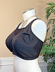 Glamorise, No-Bounce Camisole Elite Sports Bra Wirefree/Unlined Black Us Sz 44H