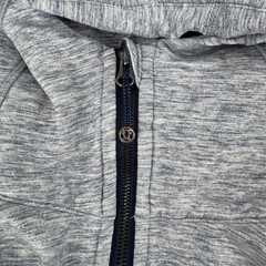 Lululemon Scuba Hoodie II Heathered Gray Full Zip Thumbholes Women’s 6