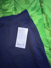 Athleta Forever Fleece Jogger Color Blue Sweatpants Size Large 479