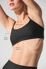 ALO YOGA Airlift Intrigue Bra Black Size Small (4-6) • BEST SELLER • NWT