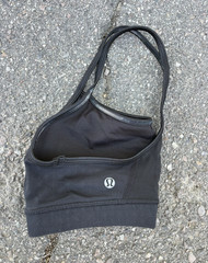 lululemon athletica Free To Be Crossback Sports Bra S Black Low Support