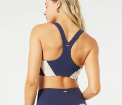 L*Space Activewear Women’s Small Navy Slate Wyatt Tank Sports Bra NWT Comfy Chic