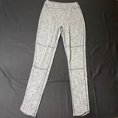 Gymshark Legging Womens Medium Gray Geometric Nylon Stretch Mid Rise High Waist